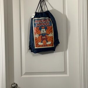 Mickey Mouse Blanket with Drawstring Bag